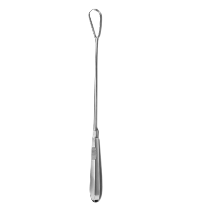 Chiureta uterina RECAMIER, ascutita/rigida, L31cm  D5mm (Fig 00)