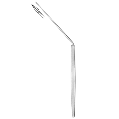 Ac paracenteza POLITZER, 45grd, 16.5cm 