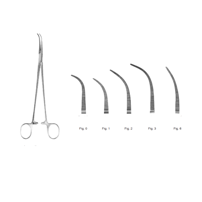 Pensa hemostatica OVERHOLT  L21.5cm (Fig 0)