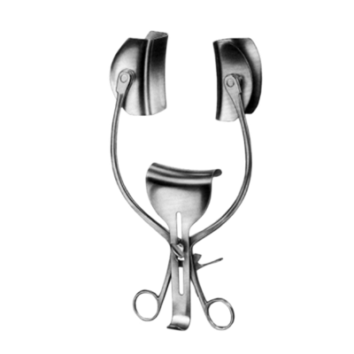 Retractor abdominal COLLIN, cu lama centrata, 60x38mm 