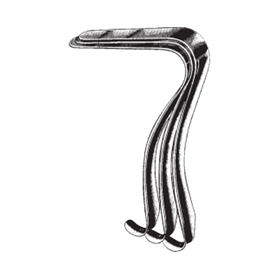 Retractor vaginal KRISTELLER  115x14mm (Fig 00)