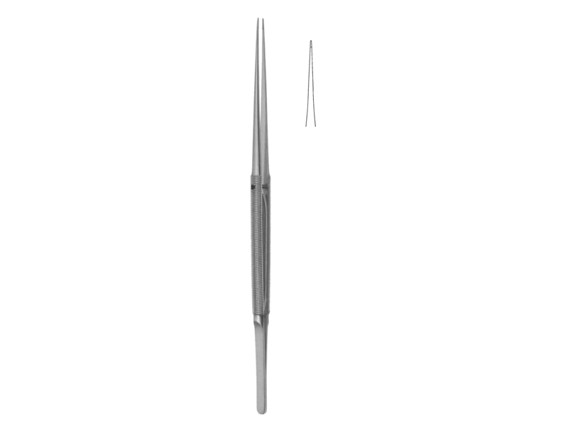 Pensa microchirurgie, dreapta, varf diamant 0.8mm, L18cm 