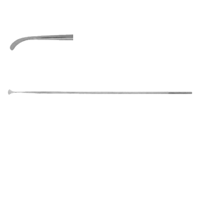 Micro-Bisturiu laringeal drept, forma de crosa de golf 