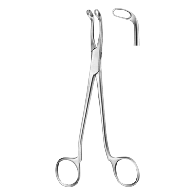 Forceps nazo-faringian JURASZ, ascutit, 19 cm 