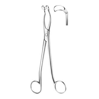 Forceps nazo-faringian JURASZ ascutit, 21 cm 