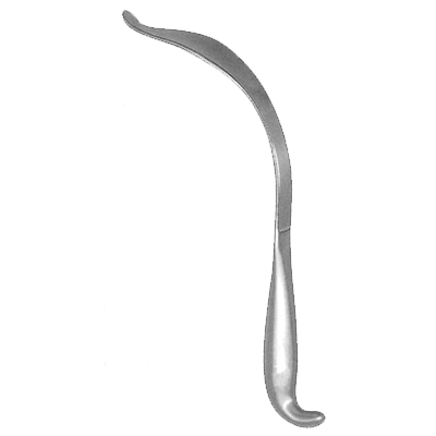 Retractor AUFRANC, varf bont, neted, 32mm, L26cm 