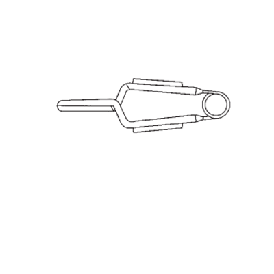 Clema vasculara MUELLER, unghiulara in lateral, forta de inchidere 50gr. 