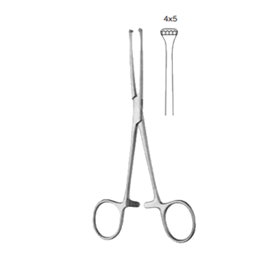 Pensa de prehensiune, uz intestinal, Lockwood-Allis 4x5dinti, 16cm