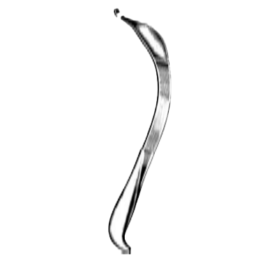 Retractor AUFRANC-COBRA L=26 cm, 32 mm, cu varf ascutit zimtat 