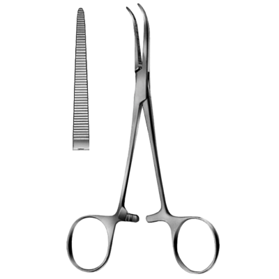 Pensa hemostatica DANDY, curba  L12cm