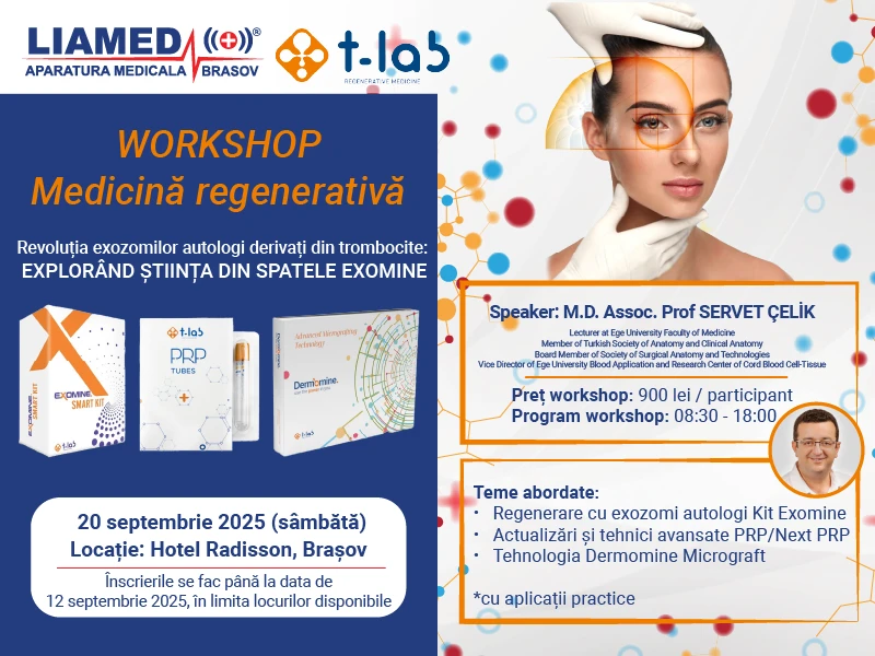 Workshop Revolutia exozomilor autologi derivati din trombocite: explorand stiinta din spatele Exomine