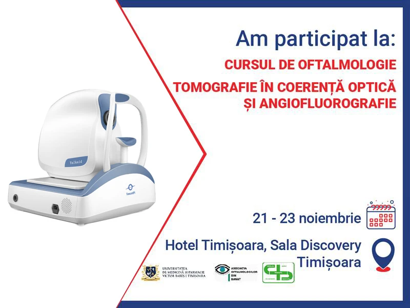 Echipa LIAMED a participat la Cursul de oftalmologie „Principii de interpretare si actualitati in tehnologiile imagistice retiniene – Tomografie in coerenta optica si Angiofluorografie”