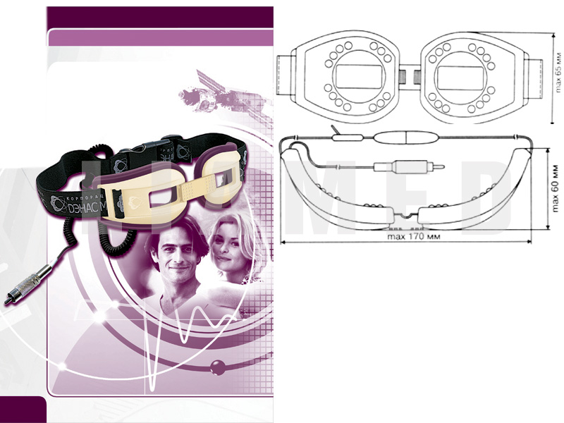 Electrod paraorbital DENS-glasses