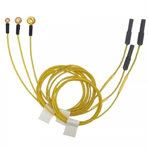 Electrod EEG, tip cupa, placat cu aur, D8mm, L1500mm 