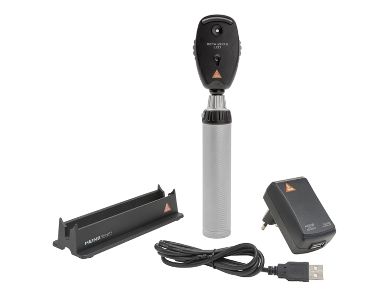 Oftalmoscop BETA 200S Kit LED HEINE, maner reincarcabil 