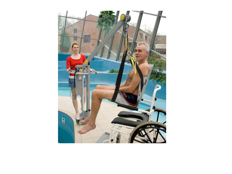 Lift mobil pentru imersie bazin, electric 