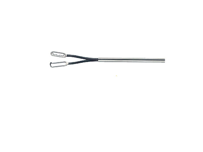 Insertie bipolara pentru pensa prehensiune HIRSCH, varf fenestrat cu fir, canal L450mm, D5mm, L17.5mm  - 