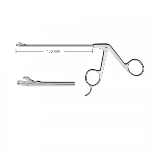 Perforator artroscopie, drept, varf 15grd in sus, maner cu suport degete, D3.4mm, L130mm 