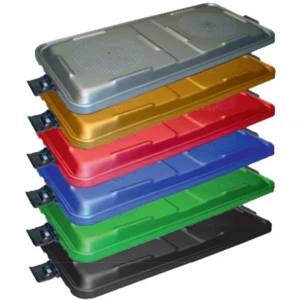 Capac perforat container sterilizare XL, 590x370mm,  negru