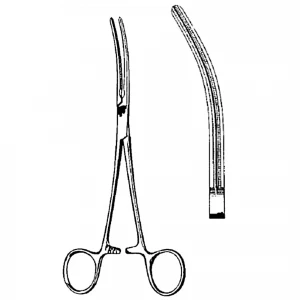 Pensa hemostatica DE BAKEY-PEAN, atraumatica,  curba, L18cm