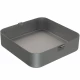 Container sterilizare 1/2, fara capac, baza neperforata,  285x280x85mm