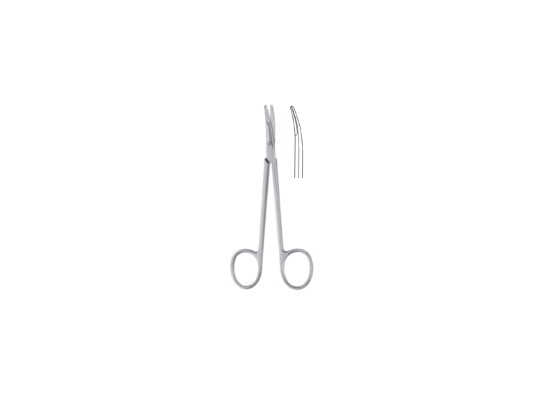 Foarfeca supercut blefaroplastie PAR, curba, 11,5 cm  - 