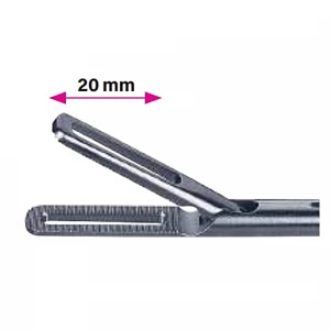 Insertie pensa intestinala DORSEY (JOHANN), actiune singulara, fenestrata, falci 20mm, D5mm, L360mm 