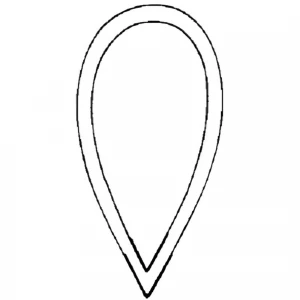 Ansa amigdale, set 100buc,  40mm