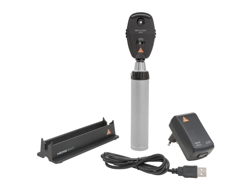 Oftalmoscop BETA 200 Set XHL HEINE, maner reincarcabil 