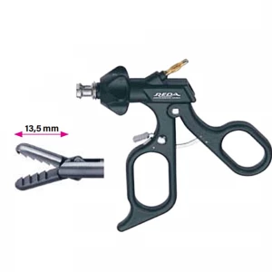 Pensa extractie, actiune dubla, dinti retrograzi, maner ergonomic uni cu clichet, buton on/off, cu HF, pivotant, demontabil, falci 13.5mm, D5mm, L360mm 