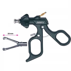 Pensa de prehensiune BABCOCK, actiune dubla, maner ergonomic uni cu clichet, buton on/off, cu HF, pivotant, demontabil, falci 20mm, D5mm, L360mm 