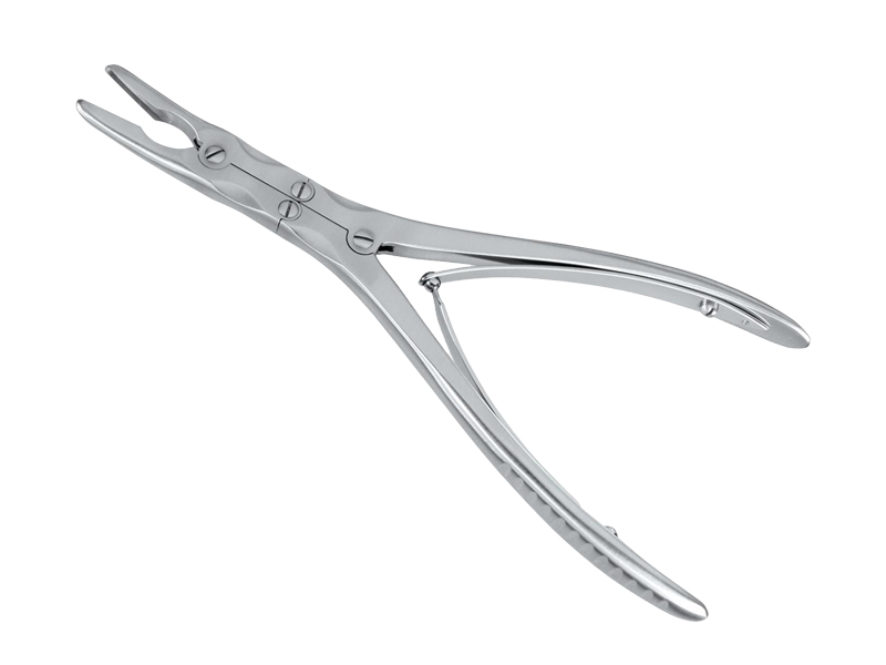 Rongeur pentru os BEYER, curb, 3mm, L18cm 