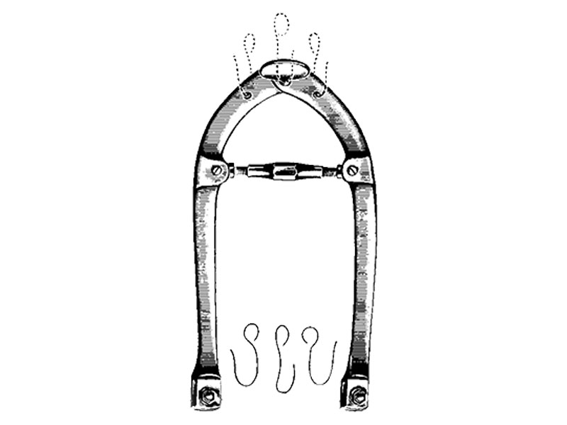 Bucla extensie KIRSCHNER, cu 3 carlige,  60-220mmx175mm