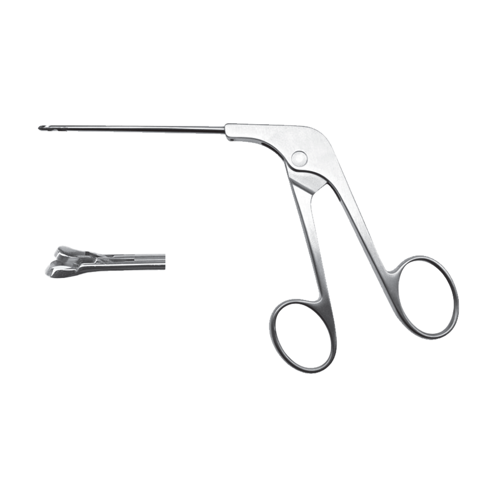 Pensa prehensiune (punch oval) menisc, curba 12grd la stanga, muscatura-2.3mm, varf 1.6x3.6mm 