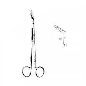 Foarfeca vasculara DE BAKEY,  unghiulara 60grd, L16cm