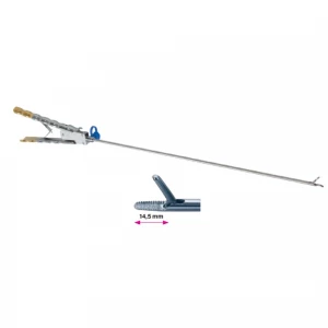 Portac, cu TC, drept, zimtat, maner axial, cu clichet, falci 14.5mm, D5mm, L330mm,  drept