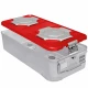 Container sterilizare 1/1 BIO-BARRIER, capac perforat, baza perforata,  rosu, 580x280x150mm