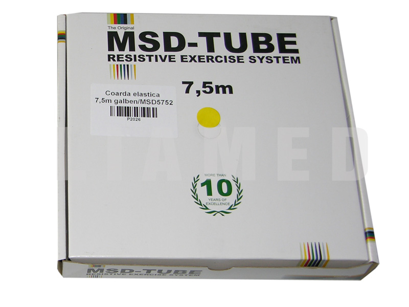 Coarda elastica MOVES, L7.5m  galbena, rezistenta mica
