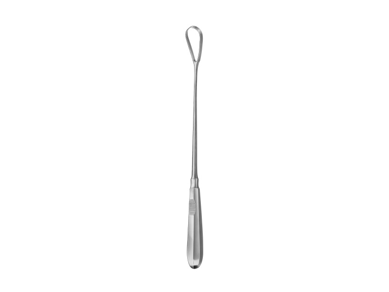 Chiureta uterina RECAMIER, ascutita/rigida, L31cm,  D5mm (Fig 00)