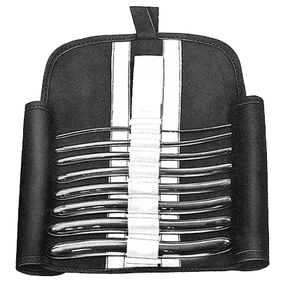 Dilatator uterin HEGAR, capat dublu, 3/4-17/18, set 8buc 