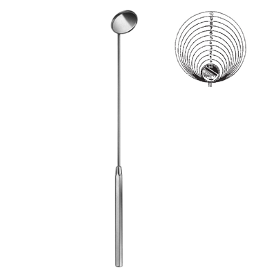 Oglinda laringe, cu maner, L18.5cm,  D8mm (Fig 00)