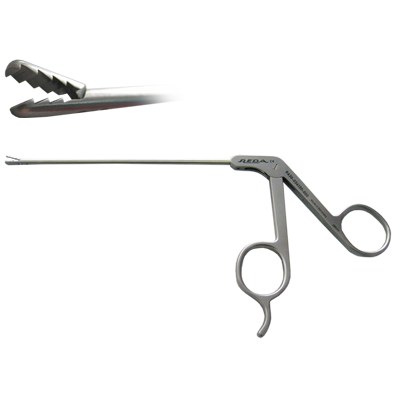 Pensa artroscopie ALLIGATOR, dreapta, zimtata, maner fara clichet, D3.4mm, L130mm 