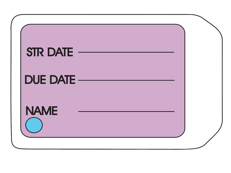 Indicator hartie pentru containere, set 1000buc  mini