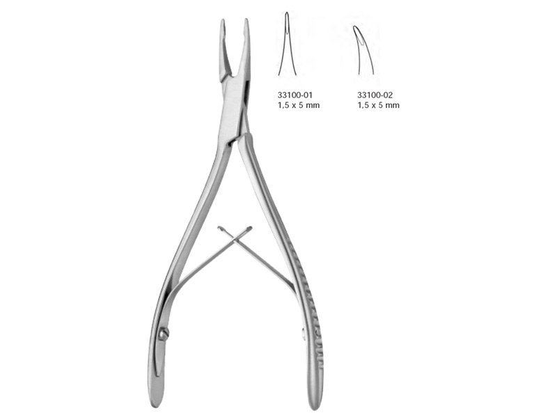 Rongeur pentru os FRIEDMAN-MICRO, 1.5x5mm,  drept