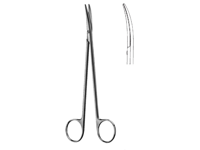 Foarfeca disectie TOENNIS-ADSON, curba, L18cm 