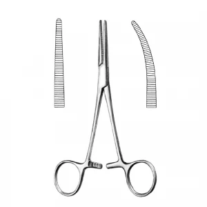 Pensa hemostatica CRILE,  curba, L14cm