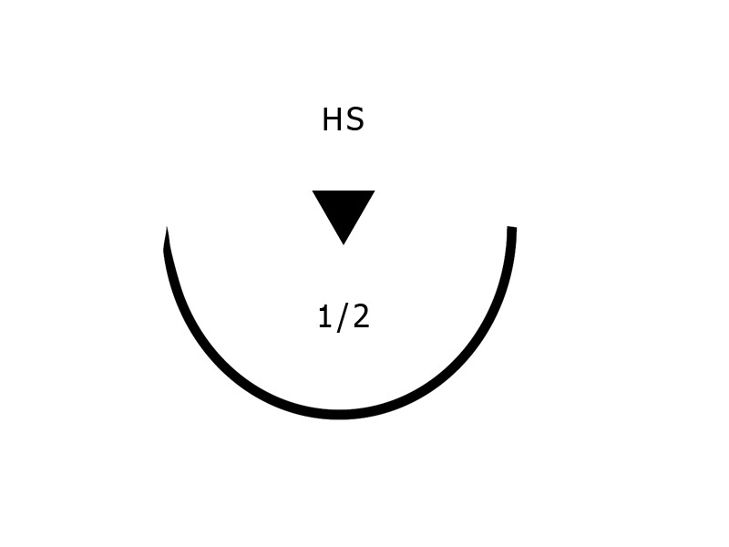 Ac chirurgical, 1/2 taios  HS-15mm, set 12buc