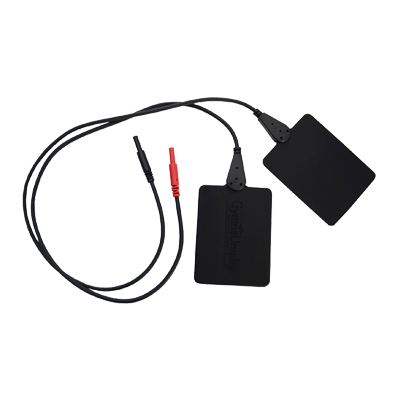 Electrod electroterapie, cu cablu, 2mm, set 2buc  60x80mm