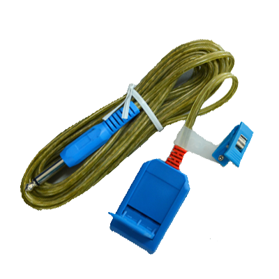 Cablu electrod masa, conexiune JACK, unica utilizare, L5m 