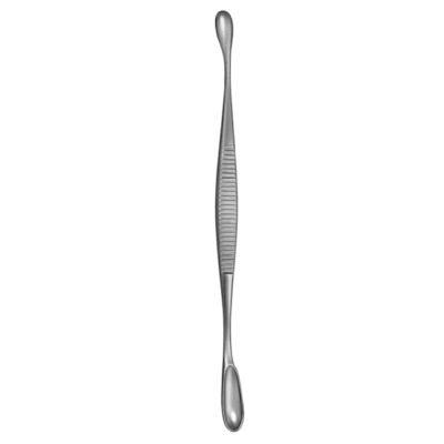 Chiureta osoasa dubla VOLKMANN, ovala,  D6.2-6.8mm, L14cm - 